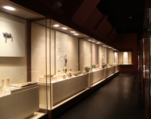 wall standing museum display cases